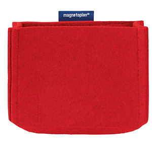 magnetoplan Stiftehalter magnetoTray medium rot Filz 13,0 x 6,0 x 10,0 cm von magnetoplan