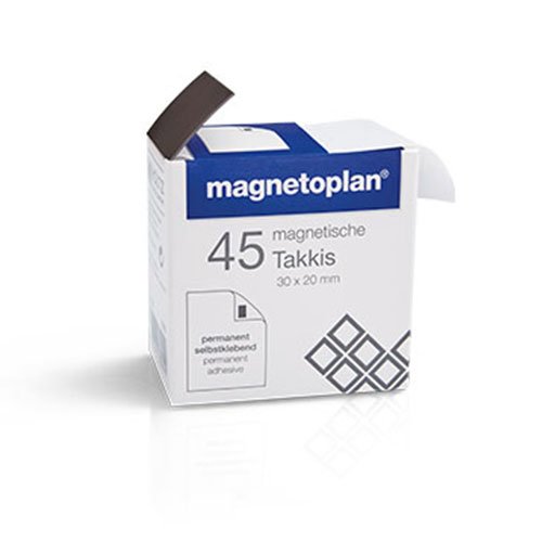 magnetoplan Takkis im Spender, 30 x 20 mm, 45 Stk. von magnetoplan