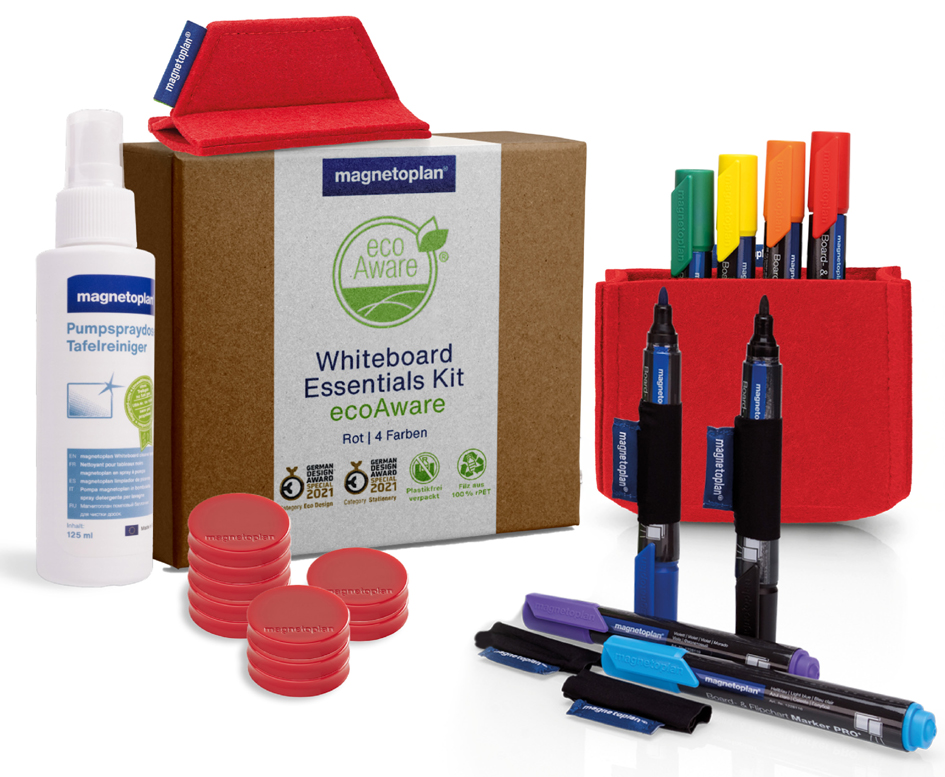 magnetoplan Whiteboard Essentials Kit, rot magnetoplan Whiteboard Essentials Kit, rot von magnetoplan