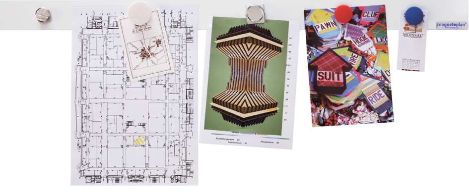 magnetoplan magnetowand-Leiste, mit 4 Magneten von magnetoplan