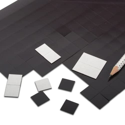 magnets4you - Magnetplättchen selbstklebend, quadratisch 247 Stück | 15x15mm | Magnet-Plättchen für DIY oder Büro & Schule von magnets4you