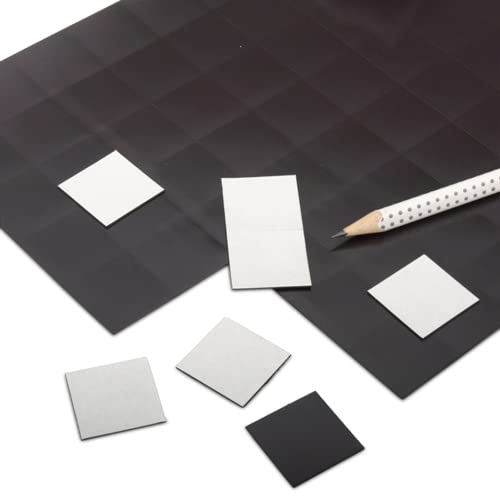 magnets4you - Magnetplättchen selbstklebend, quadratisch 60 Stück | 30x30mm | Magnet-Plättchen für DIY oder Büro & Schule von magnets4you