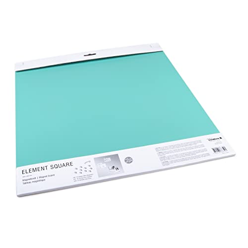 magnets4you - Quadratische Magnettafel ELEMENT SQUARE | Türkis | 40x40 cm | Magnetbrett als Haftgrund für Magnete von magnets4you