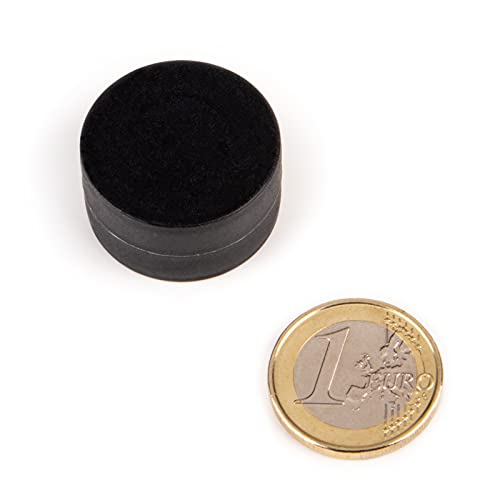 magnets4you - Starker Neodym Scheibenmagnet mit Kunststoffmantel | Ø 28x15mm | schwarz | Magnet zum Verschrauben | wasserfest, nicht rostend von magnets4you