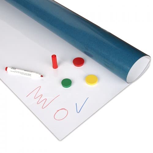 magnets4you - Whiteboardfolie, selbstklebend | 1000x1000x0,4mm | magnethaftende und beschreibbare Folie | weiß | Haftgrund für Magnete von magnets4you