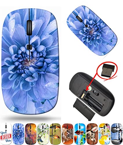 maizi Maus für Laptop, Chromebook, Laptop, PC, Notebook, Mäuse für Laptop, Bild-ID: 22556635, Chrysanthemen-Blume, tragbar, 2,4 G, mit USB-Empfänger, hergestellt in den USA von maizi