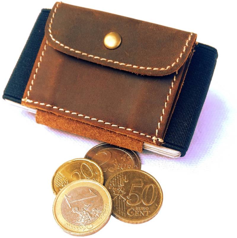Triple Wallet Vintage Leder mit Münzfach von makakaontherun