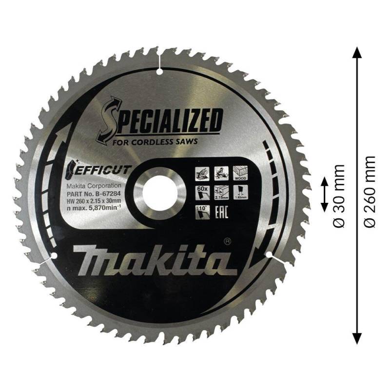 makita B-67284 EFFICUT Kreissägeblatt 1 St. von makita