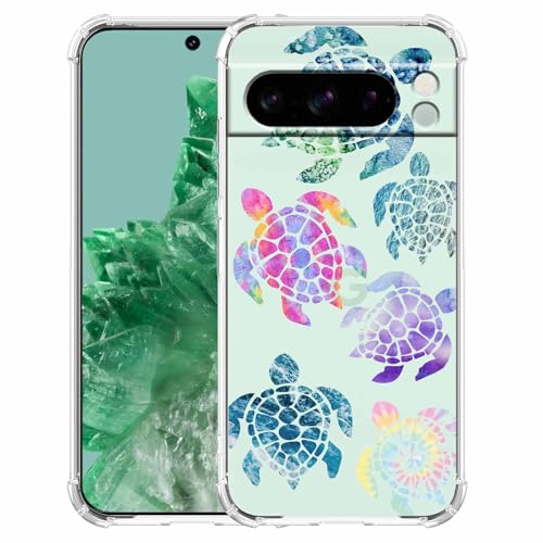 Schutzhülle für Google Pixel 8 Pro, Motiv: Meeresschildkröten, Ozean-Tier-Collage-Muster, transparent, weiches TPU Schutzhülle für Google Pixel 8 Pro, Motiv: Meeresschildkröten, Ozean-Tier-Collage-Muster, transparent, weiches TPU von malegaon