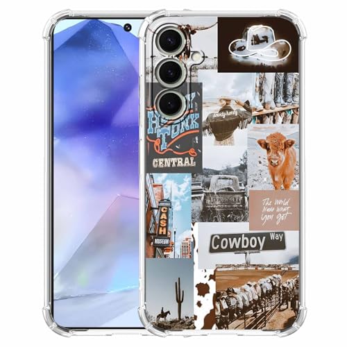 malegaon Cowboy-Cowgirl-Schutzhülle für Samsung Galaxy A55, westliche Naturlandschaft, für Damen und Herren, weiche TPU-Bumper für Galaxy A55,6 Zoll malegaon Cowboy-Cowgirl-Schutzhülle für Samsung Galaxy A55, westliche Naturlandschaft, für Damen und Herren, weiche TPU-Bumper für Galaxy A55,6 Zoll von malegaon