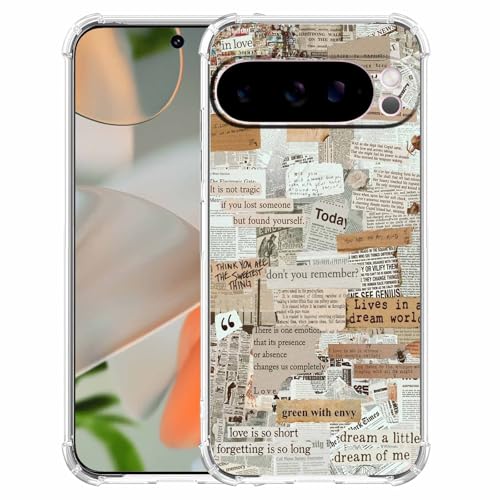malegaon Old Newspaper Aesthetic Vintage Retro Art Collage, trendige, weiche TPU-Vollschutzhülle für Google Pixel 9 Pro XL, transparent malegaon Old Newspaper Aesthetic Vintage Retro Art Collage, trendige, weiche TPU-Vollschutzhülle für Google Pixel 9 Pro XL, transparent von malegaon