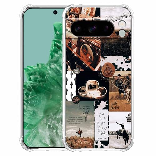 malegaon Schutzhülle für Google Pixel 8 Pro, Motiv: Vintage Cowboy Aesthetic Wild West Life Collage, trendig, weiches TPU, transparent malegaon Schutzhülle für Google Pixel 8 Pro, Motiv: Vintage Cowboy Aesthetic Wild West Life Collage, trendig, weiches TPU, transparent von malegaon