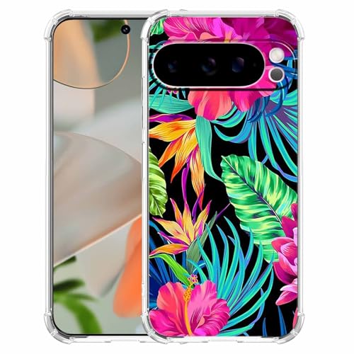 malegaon Schutzhülle für Google Pixel 9 Pro XL, Hibiskusblume, ästhetisches tropisches Blumenmuster, trendig, weiches TPU, vollständige Schutzhülle malegaon Schutzhülle für Google Pixel 9 Pro XL, Hibiskusblume, ästhetisches tropisches Blumenmuster, trendig, weiches TPU, vollständige Schutzhülle von malegaon