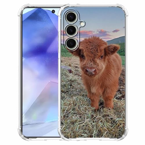 malegaon Schutzhülle für Samsung Galaxy A55 mit niedlichem Kuhfarm, trendige, weiche TPU-Schutzhülle für Samsung Galaxy A55 von malegaon