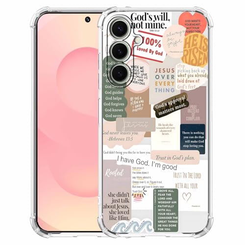malegaon Schutzhülle für Samsung Galaxy S25+, Motiv: Jesus inspirierende Zitate und Sprüche für Christen, weiche TPU-Schutzhülle, kompatibel mit Galaxy S25 Plus malegaon Schutzhülle für Samsung Galaxy S25+, Motiv: Jesus inspirierende Zitate und Sprüche für Christen, weiche TPU-Schutzhülle, kompatibel mit Galaxy S25 Plus von malegaon
