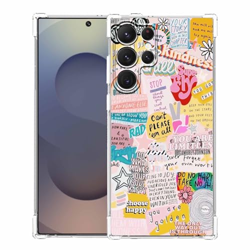 malegaon Schutzhülle für Samsung Galaxy S25 Ultra, Motiv: Indie Positive Zitate, Hippie beliebte Wörter Collage, trendige, weiche TPU-Schutzhülle für Galaxy S25 Ultra malegaon Schutzhülle für Samsung Galaxy S25 Ultra, Motiv: Indie Positive Zitate, Hippie beliebte Wörter Collage, trendige, weiche TPU-Schutzhülle für Galaxy S25 Ultra von malegaon