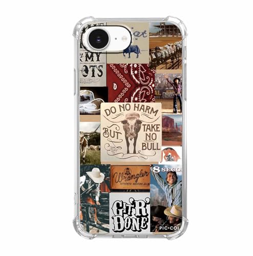 malegaon Schutzhülle für iPhone 16e, Cowboy-Cowgirl-Cattle Collage, weiche TPU-Stoßfängerhülle für iPhone 16e malegaon Schutzhülle für iPhone 16e, Cowboy-Cowgirl-Cattle Collage, weiche TPU-Stoßfängerhülle für iPhone 16e von malegaon