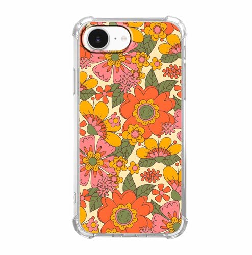 malegaon Schutzhülle für iPhone 16e im Retro-Stil der 70er-Jahre, ästhetisches Vintage-Blumenmuster, weiche TPU-Stoßfängerabdeckung, kompatibel mit iPhone 16e malegaon Schutzhülle für iPhone 16e im Retro-Stil der 70er-Jahre, ästhetisches Vintage-Blumenmuster, weiche TPU-Stoßfängerabdeckung, kompatibel mit iPhone 16e von malegaon