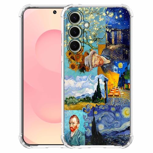 malegaon Van Gogh Paintings Collage Schutzhülle für Samsung Galaxy S25+, Sternennachtmalerei, weiche TPU-Schutzhülle für Galaxy S25 Plus malegaon Van Gogh Paintings Collage Schutzhülle für Samsung Galaxy S25+, Sternennachtmalerei, weiche TPU-Schutzhülle für Galaxy S25 Plus von malegaon
