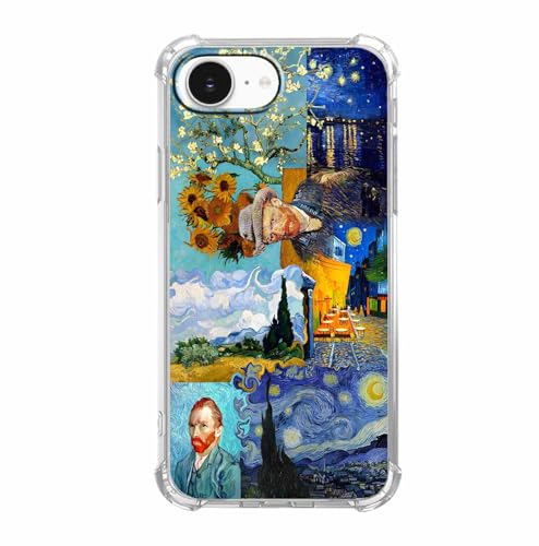 malegaon Van Gogh Paintings Collage Schutzhülle für iPhone 16e, Sternennachtmalerei, weiche TPU-Schutzhülle für iPhone 16e malegaon Van Gogh Paintings Collage Schutzhülle für iPhone 16e, Sternennachtmalerei, weiche TPU-Schutzhülle für iPhone 16e von malegaon