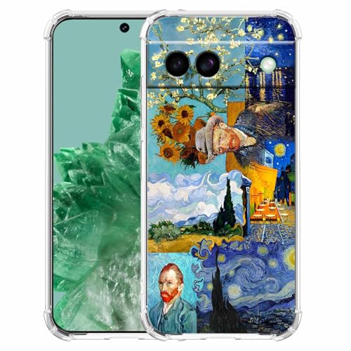 malegaon Van Gogh Paintings Collage Sternennacht Muster, weiche TPU-Schutzhülle für Google Pixel 8a malegaon Van Gogh Paintings Collage Sternennacht Muster, weiche TPU-Schutzhülle für Google Pixel 8a von malegaon