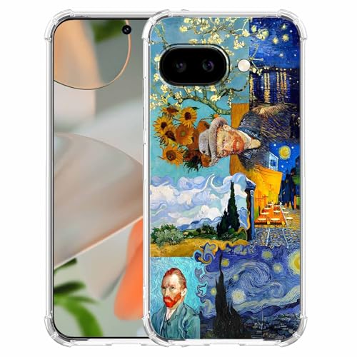 malegaon Van Gogh Paintings Collage Sternennacht Muster, weiche TPU-Schutzhülle für Google Pixel 9a malegaon Van Gogh Paintings Collage Sternennacht Muster, weiche TPU-Schutzhülle für Google Pixel 9a von malegaon