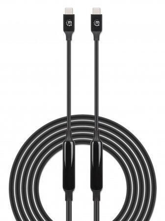 Manhattan USB-C zu USB-C-Kabel - 3 m - Schwarz Manhattan USB-C zu USB-C-Kabel - 3 m - Schwarz von manhattan