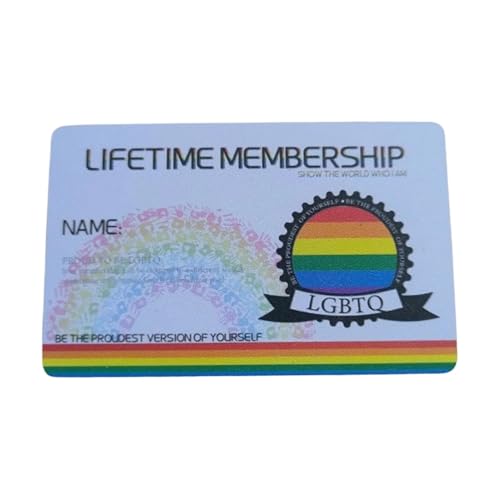 manhegari Gay Pride Card, Gay Card, Gay Bisexual Pride Card, Mondmuster -Requisite, personenbezogene Daten zum Erreichen von Paraden liefert Dekorationszubehör von manhegari
