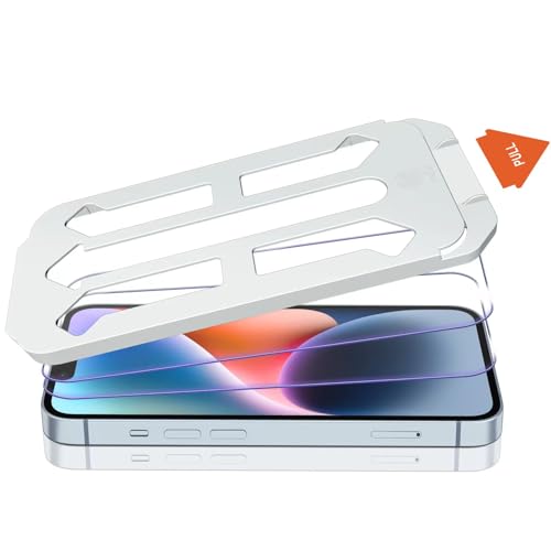 manlian 2-Stück für Panzerglas für iPhone 14, iPhone 13/13 Pro (6,1 Zoll), One-Touch-Installation, automatische Ausrichtung, Gehärtete Glas Displayschutz. von manlian