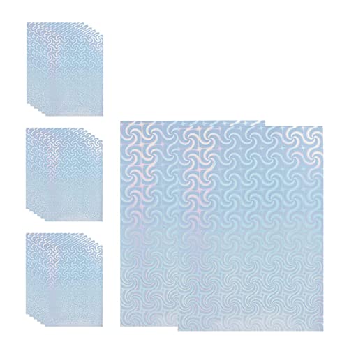 mansH 20 Blatt Hologramm-Aufkleber, Papier, selbstklebend, holografisch, bedruckbar, Vinyl-Aufkleber für Silhouettenreliefs, Decalcomanies A von mansH