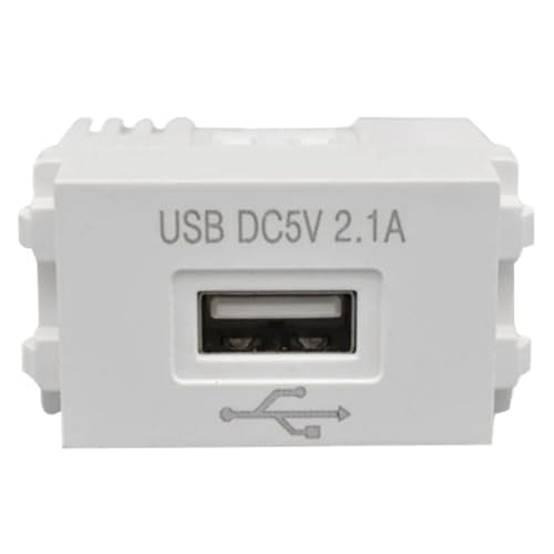 mansH Ladepanel für Mobiltelefon, USB-Netzteil, 220 V, Trafo, 5 V, 2,1 A, Schaltadapter, USB-Ladesteckdose, 1 Stück von mansH