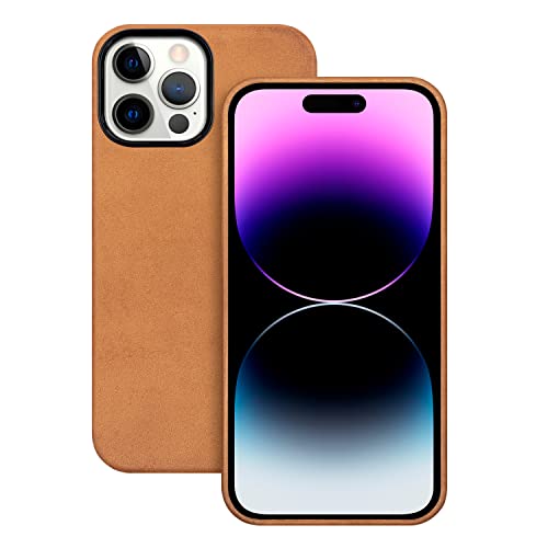 maogoam für iPhone 14 Pro Max Tasche Leder, Echtes Crazy Horse Leder Etui für iPhone 14 Pro Max, Kompatibel mit MagSafe, Indiana-Jones Style, Braun maogoam für iPhone 14 Pro Max Tasche Leder, Echtes Crazy Horse Leder Etui für iPhone 14 Pro Max, Kompatibel mit MagSafe, Indiana-Jones Style, Braun von maogoam