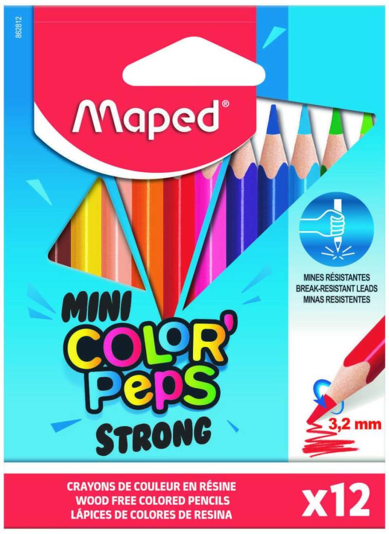 maped Buntstifte Buntst.COLOR'PEPS STRONG 12St Mehrfarbig von maped