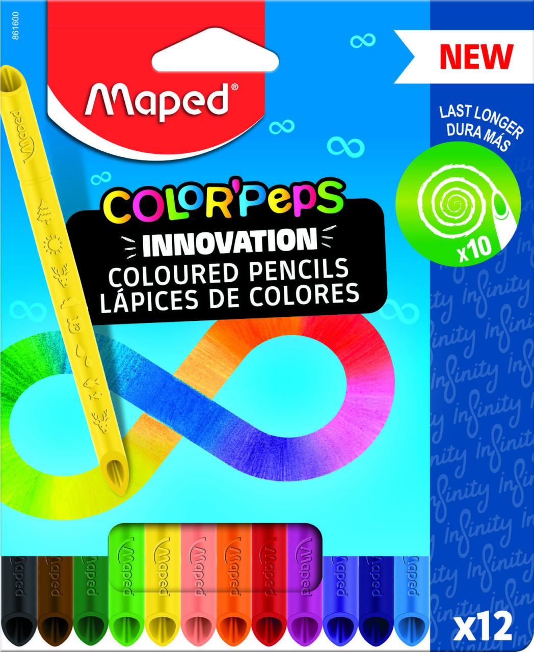 maped Buntstifte Maped Buntstifte 12St. Mehrfarbig von maped