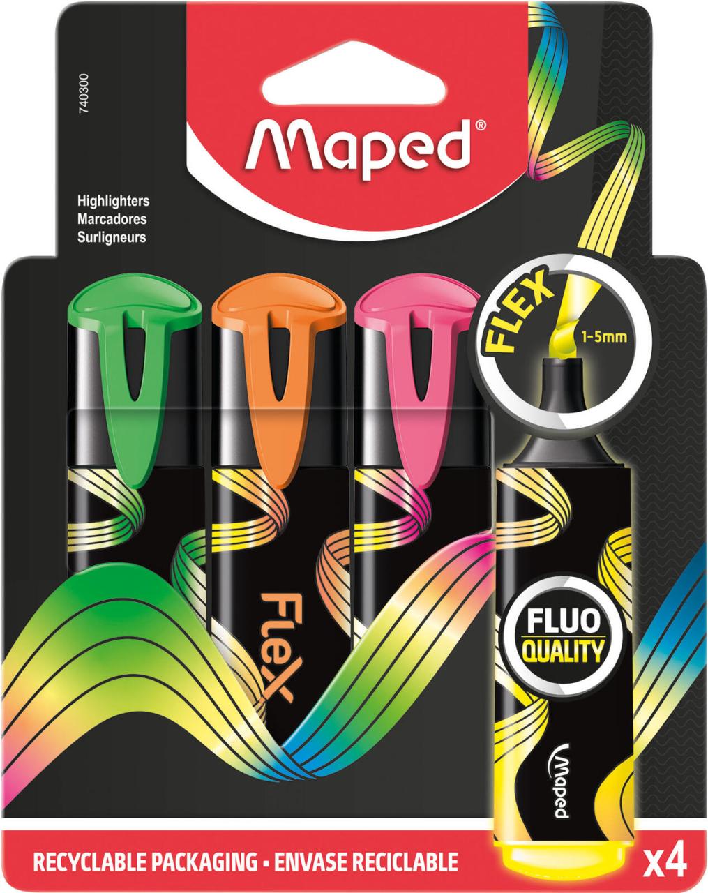 maped Textmarker Flex Mehrfarbig von maped