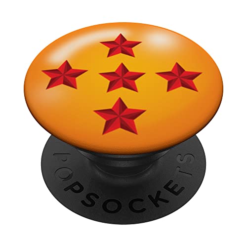 5-Sterne Ball Anime Style Japanisch Manga Comic Style Muster PopSockets Klebender PopGrip 5-Sterne Ball Anime Style Japanisch Manga Comic Style Muster PopSockets Klebender PopGrip von marabonsDesignsForAnimeFans