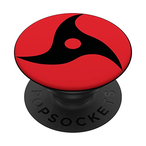 Anime Style Japanisch Manga Comic Style Muster Schwarz Rot PopSockets Klebender PopGrip von marabonsDesignsForAnimeFans