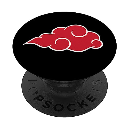 Rote Wolke Anime Style Japanisch Manga Comic Style Muster PopSockets mit austauschbarem PopGrip von marabonsDesignsForAnimeFans