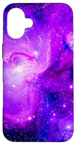 Galaxy Nebula Weltraum Universum Sterne Galaxie Lila Blau Hülle für iPhone 16 Plus von marabonsDesignsForGalaxyFans