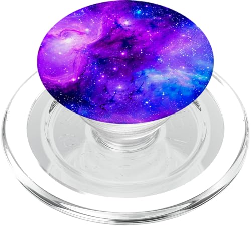 Galaxy Nebula Weltraum Universum Sterne Galaxie Lila Blau PopSockets PopGrip für MagSafe von marabonsDesignsForGalaxyFans