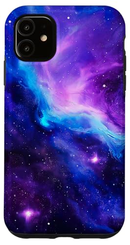 Hülle für iPhone 11 Galaxy Nebula Weltraum Universum Sterne Galaxie Lila Blau Hülle für iPhone 11 Galaxy Nebula Weltraum Universum Sterne Galaxie Lila Blau von marabonsDesignsForGalaxyFans