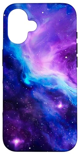 Hülle für iPhone 16 Galaxy Nebula Weltraum Universum Sterne Galaxie Lila Blau Hülle für iPhone 16 Galaxy Nebula Weltraum Universum Sterne Galaxie Lila Blau von marabonsDesignsForGalaxyFans