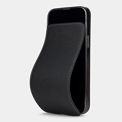 marcel robert - Lederbrieftasche für iPhone 14 Pro - patentiertes Modell SCHWARZ von marcel robert