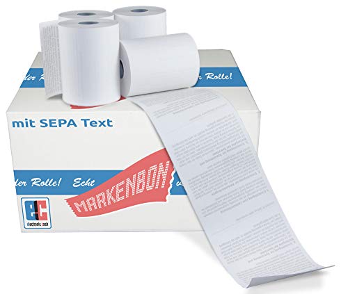 EC Cash Thermorollen (BPA-Frei) passend für CCV VX Box mit VX680 WLAN [13m] (50 Rollen) - markenbon von markenbon