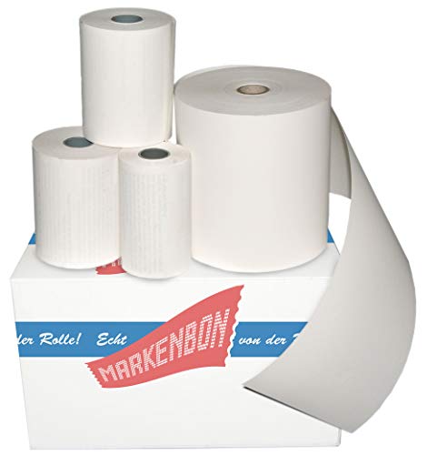 Thermorollen BPA-frei 25m für Thermopapier Thermal rolls 57 mm (20 Rollen) von markenbon von markenbon