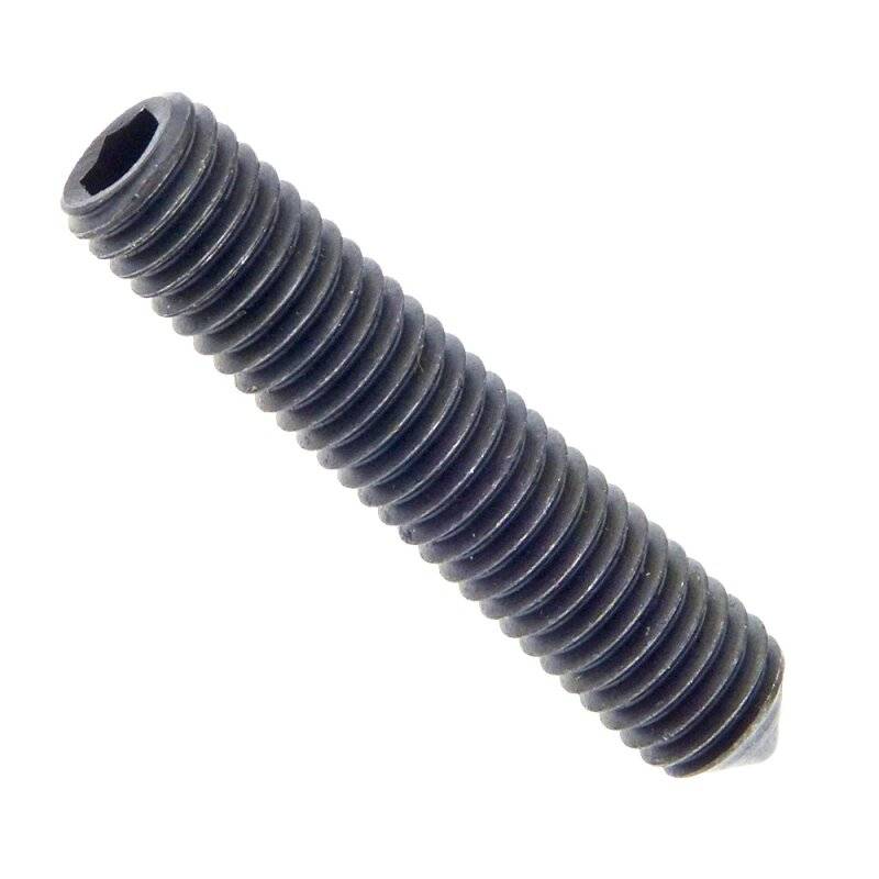 Gewindestifte mit Innensechskant und Spitze ISO 4027 Stahl 45 H blank M 10 x 12 mm - 200 Stück von Nineka Handels GmbH