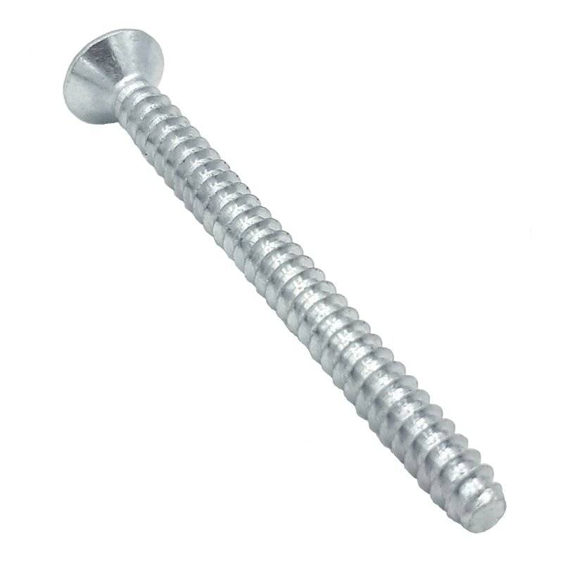 Senk-Blechschrauben mit Zapfen Innensechsrund ISO 14586 Form F Stahl gal zn 3,9 x 45 - 500 Stück von Nineka Handels GmbH