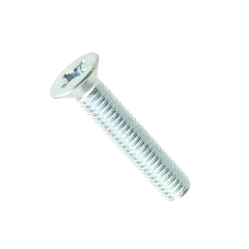 Senkschraube DIN 965 4.8 PZ-Kreuzschlitz Stahl galv. verzinkt M 5 x 40 - 500 Stück von Nineka Handels GmbH