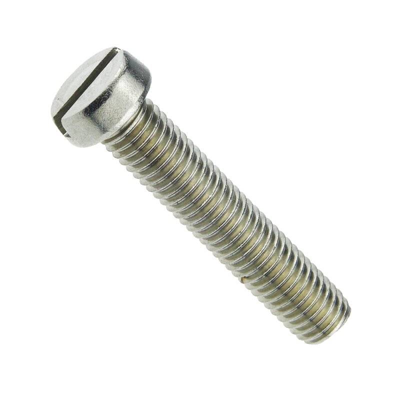 Zylinderschrauben mit Schlitz ISO 1207 Edelstahl A2 blank M 4 x 25 - 200 Stück von Nineka Handels GmbH
