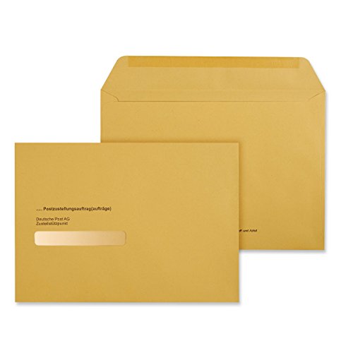 100 x Äußere Postzustellungs-Hüllen Umschlag Postzustellungshüllen Umschläge 172x240 mm Postzustellungsumschläge 3491070 von mashpaper